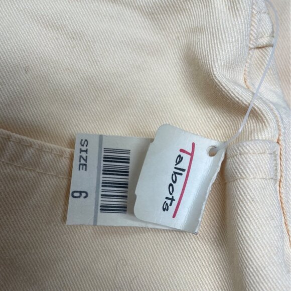 Talbots Womens Orange High-Rise Straight-Leg Cotton Pants Size 6 - New - Picture 7 of 8